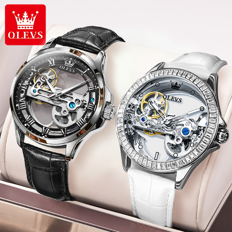 Luxury Watch Wallpaper - OLEVS Paar Uhren Original Voll Transparent