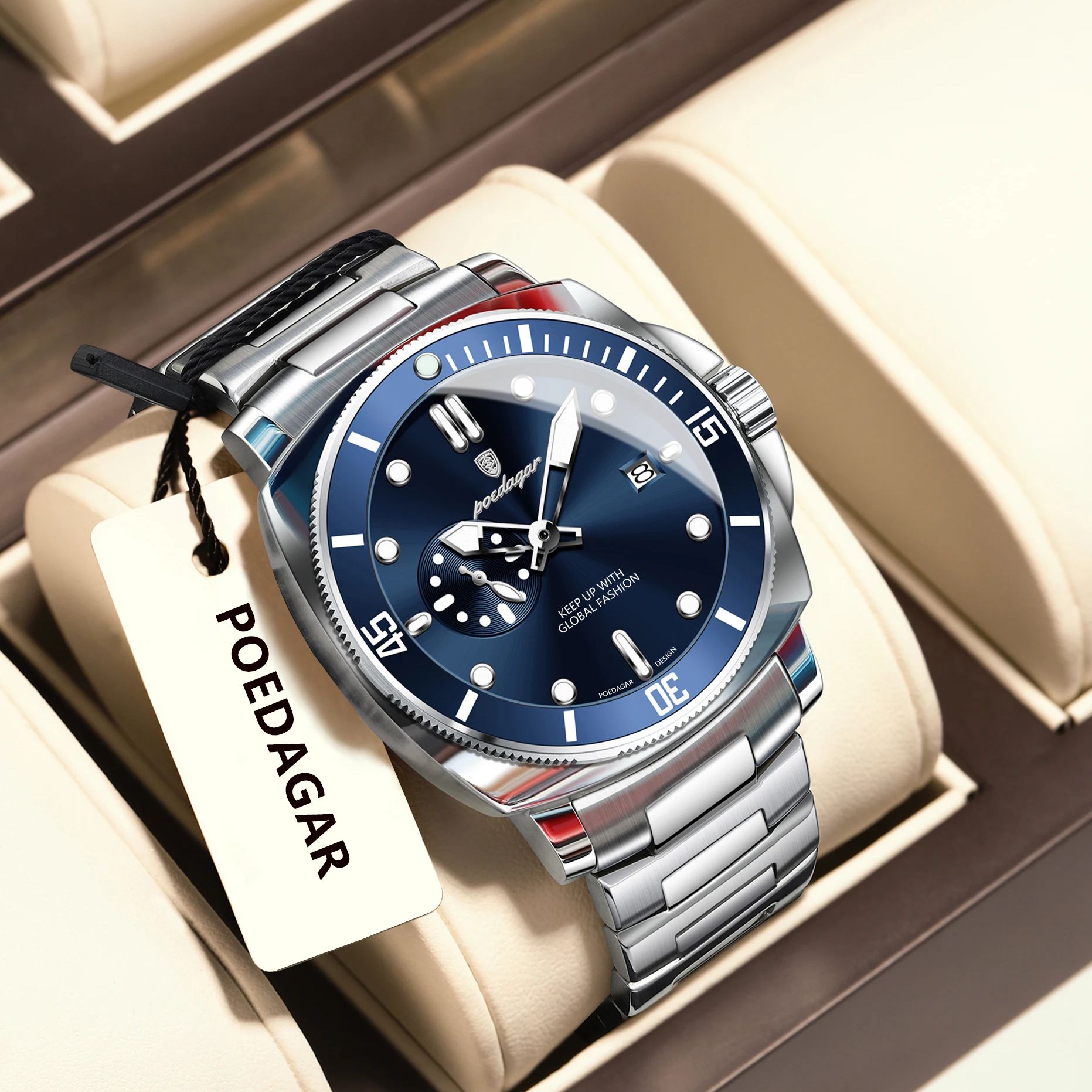 Luxury Watch Zone - POEDAGAR Top Mode Luxus Uhr Für