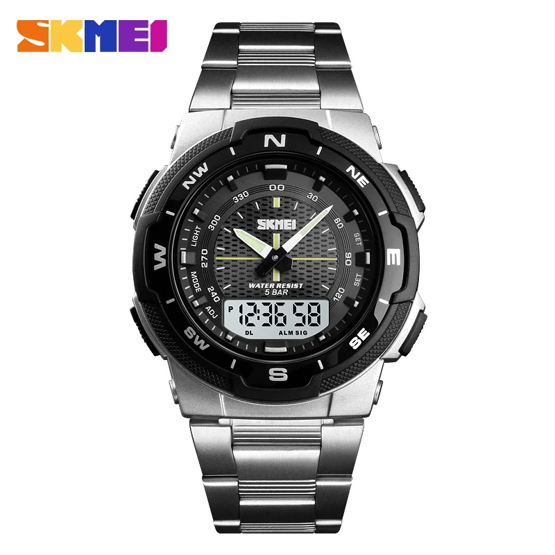 Luxury Watch Zone - SKMEI 1370 Luxus Voller Stahl Business