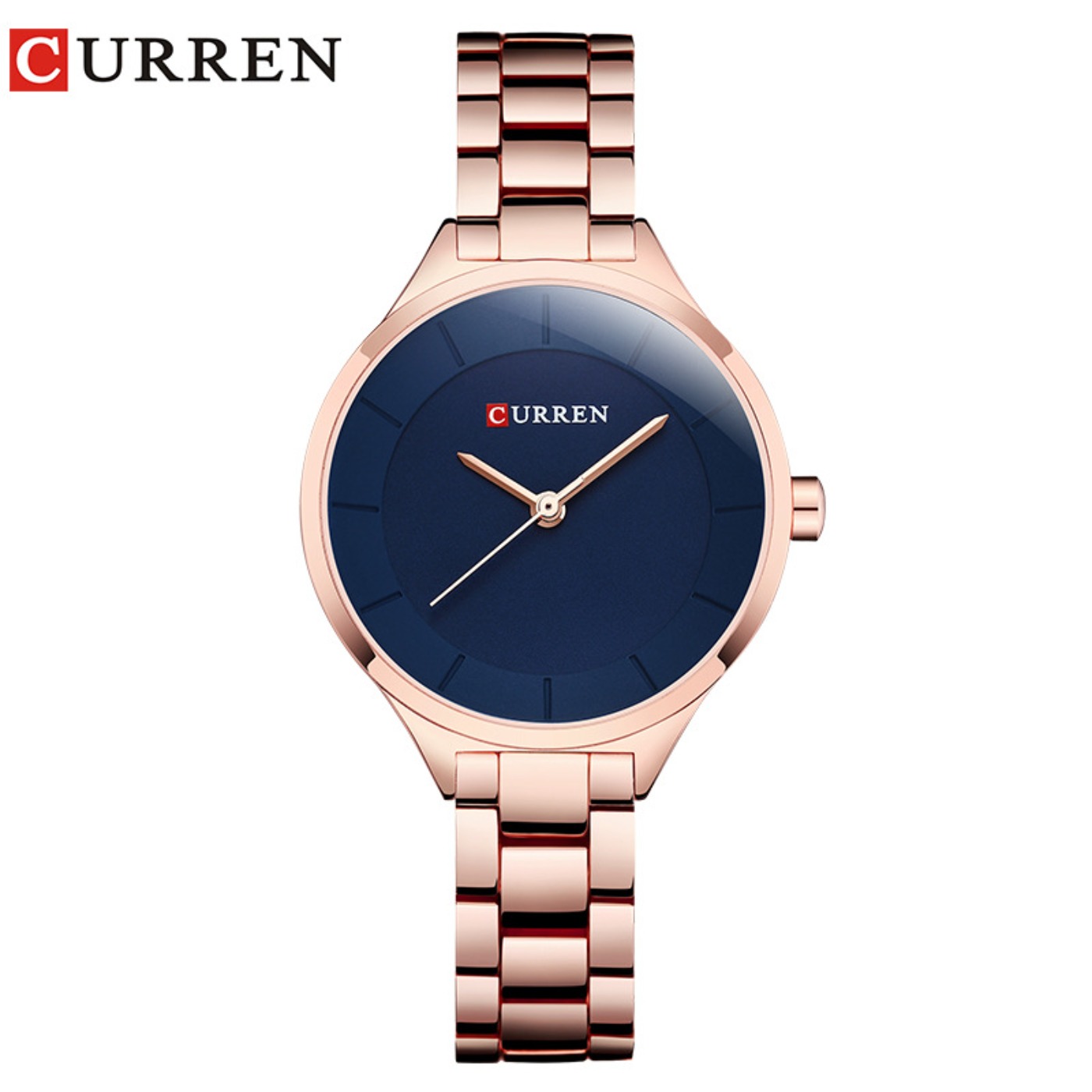 Luxury Watch Women - CURREN Neue Schlichte Damen-Armbanduhr Leicht Extravagante