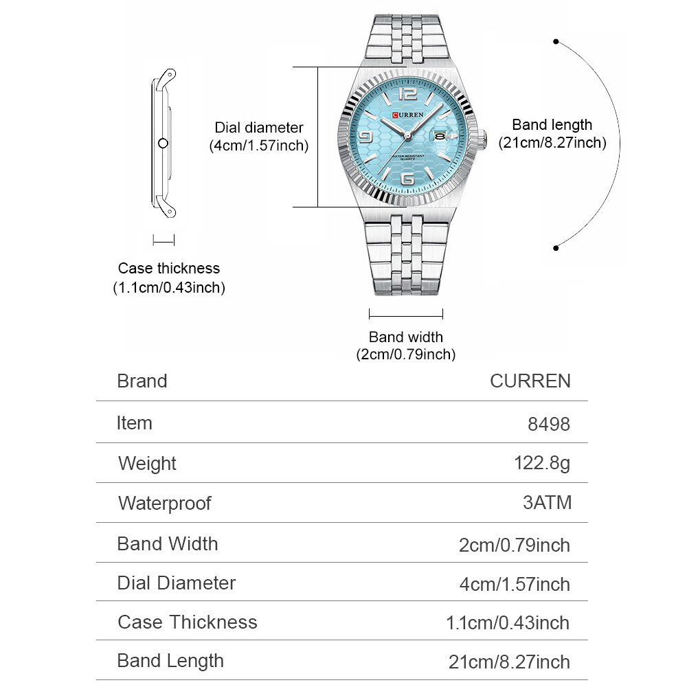CURREN Stilvolle Herren-Quarzu – Luxury Watch Apple Bewertung und Preis