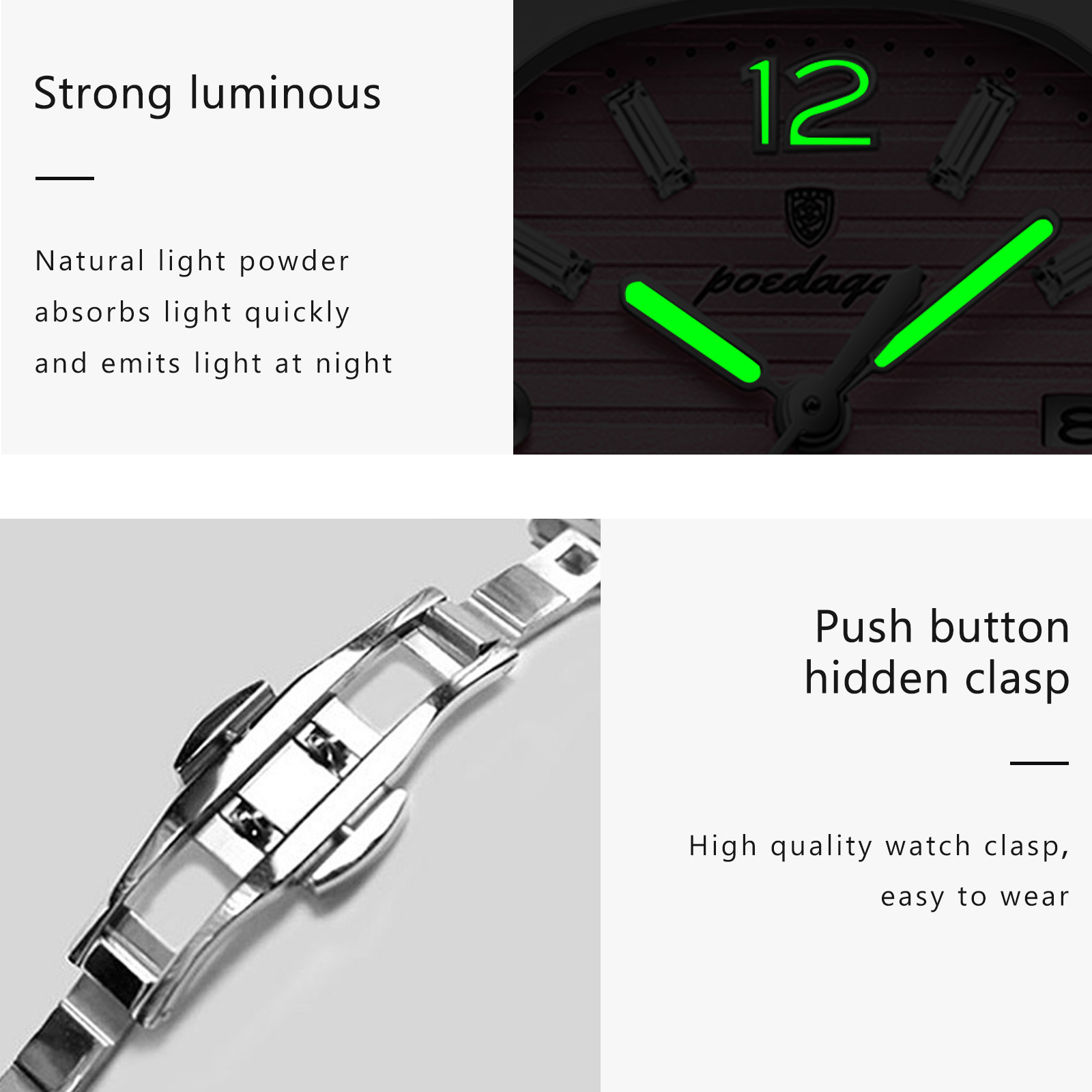 POEDAGAR Platz Mode Frau Armba – Lux Watch Bewertung und Preis