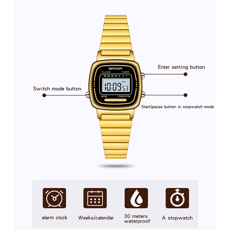 Sanda Frauen goldene klassisch – Luxury Watch Zone Bewertung und Preis