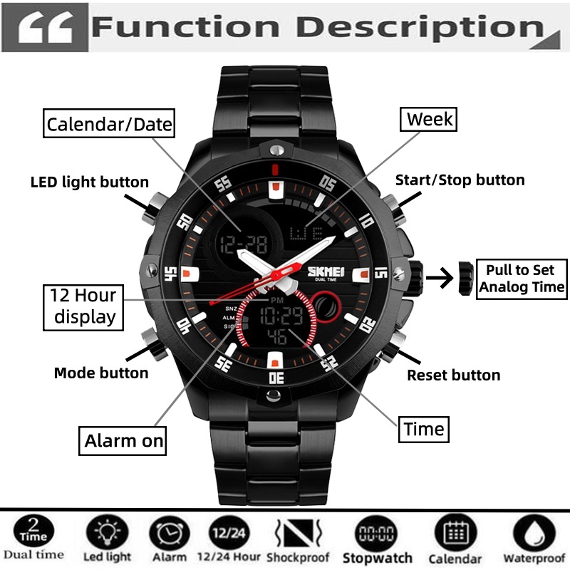 SKMEI 2016 Neue Uhren Männer L – Luxury Watch Zone Bewertung und Preis