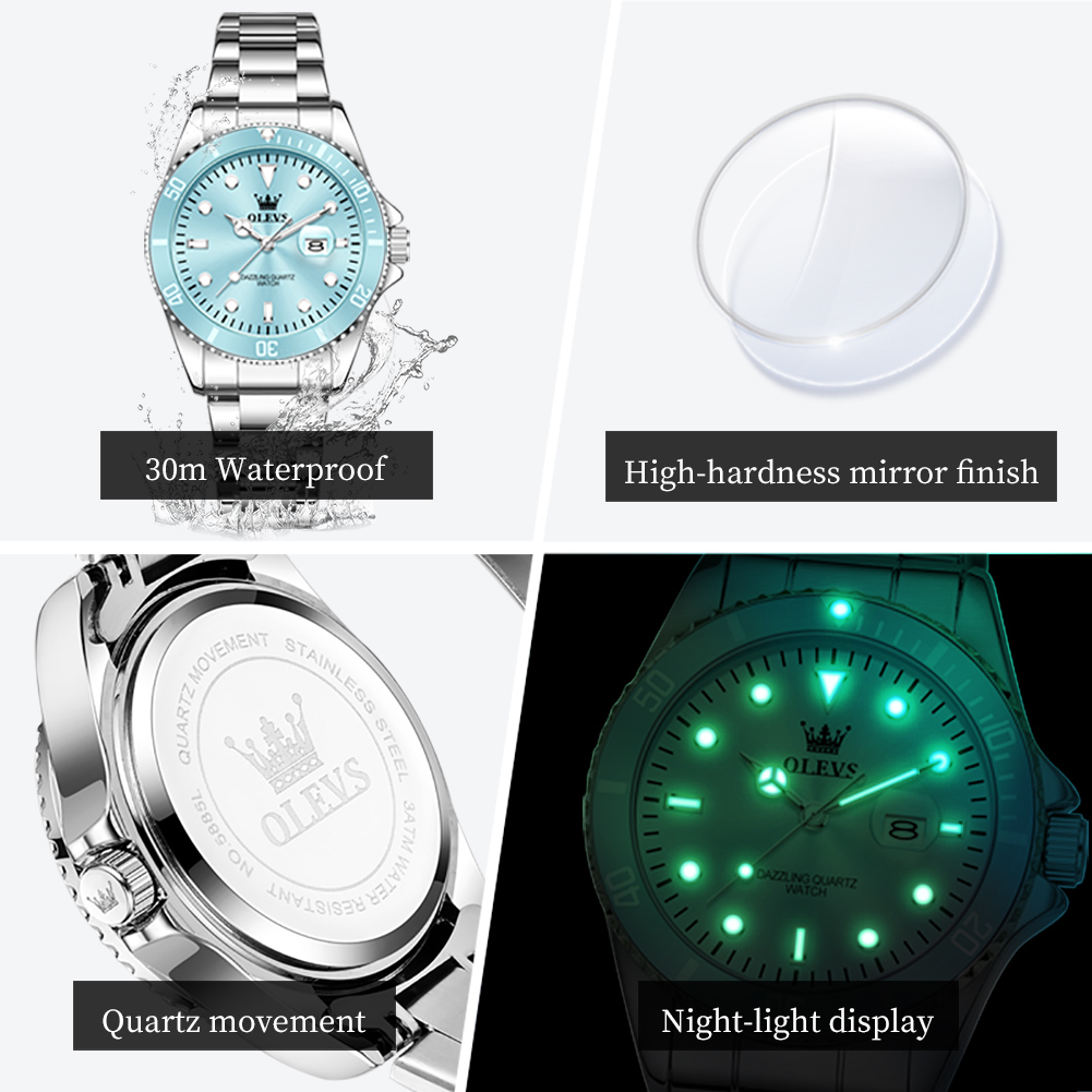 OLEVS Luxus-Edelstahl-wasserdi – Lux Watch Bewertung und Preis