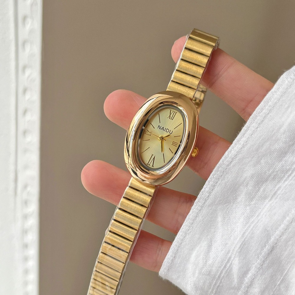 Luxus Marke Gold Oval Frauen Q – Lux Watch Bewertung und Preis