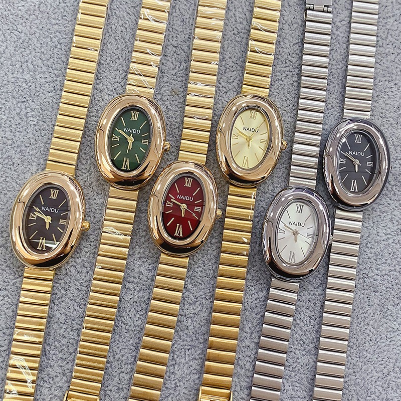 Luxus Marke Gold Oval Frauen Q – Lux Watch Bewertung und Preis