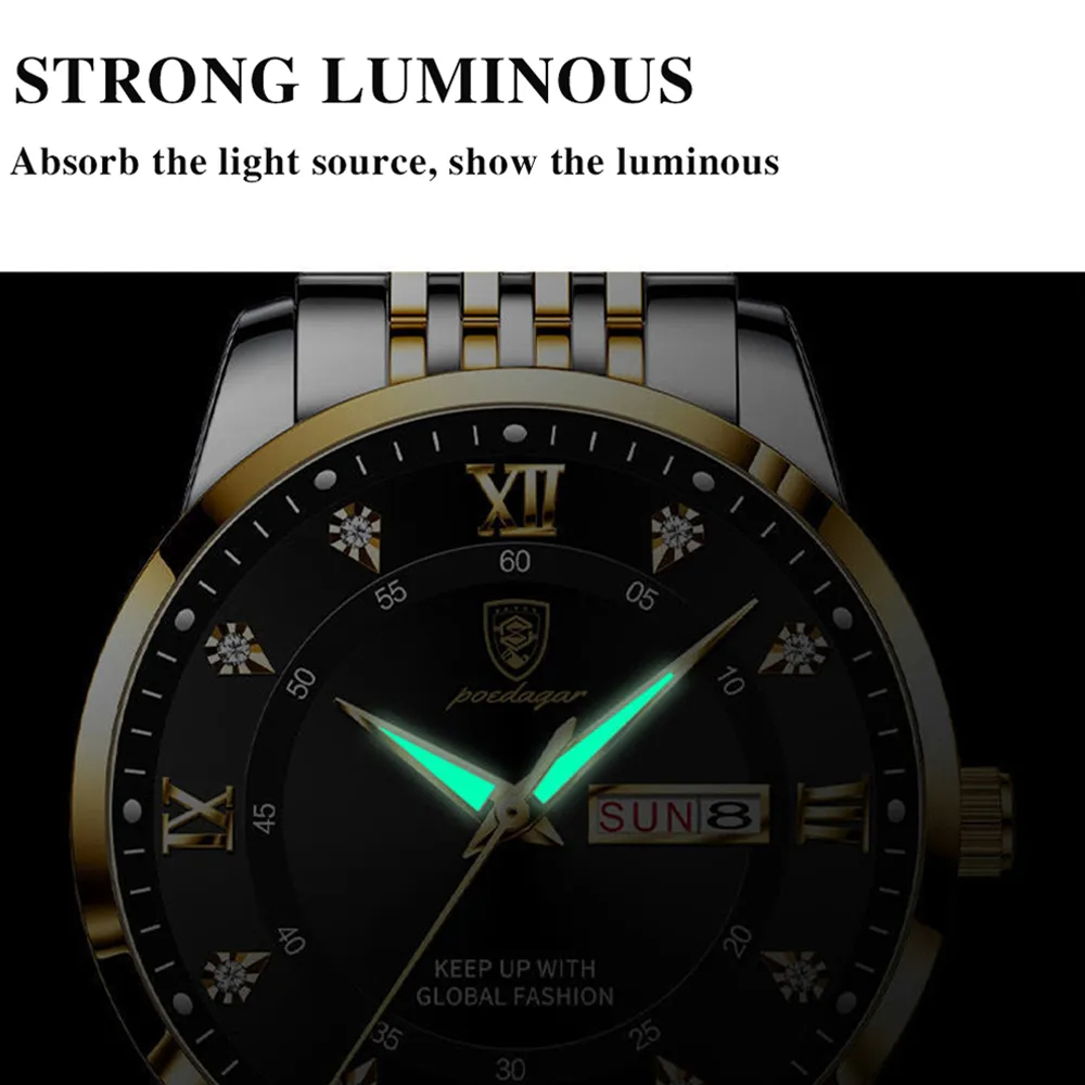 POEDAGAR Top Marke Männer Uhr  – Luxury Watch Top 10 Bewertung und Preis